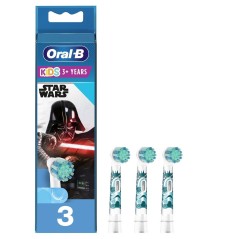 Oral-B Kids Star Wars Ekstra tandbørstehoved 3 Blå Hvid